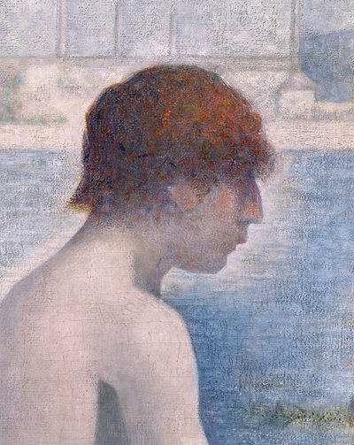 Baigneurs à Asnières, 1884 (détail) - Georges Seurat